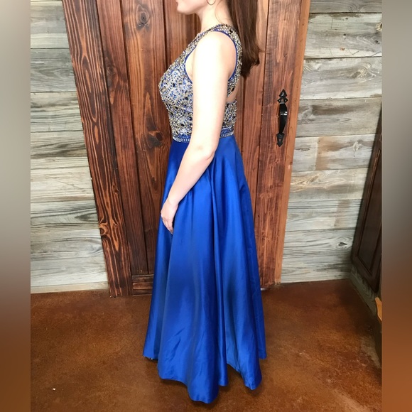 NEW! Rhinestone Formal Dress w/Pockets•Sz Large - Picture 5 of 11